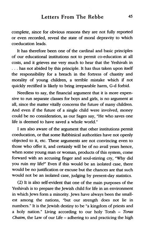 Igrot Kodesh volume 2, pp. 44 - 45 | An answer from the Rebbe King Moshiach